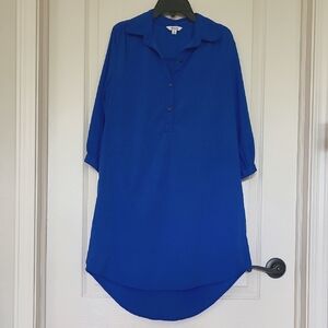 BLOOM Blue Shirt Dress Size M